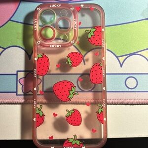 iPhone 13 Pro strawberry case